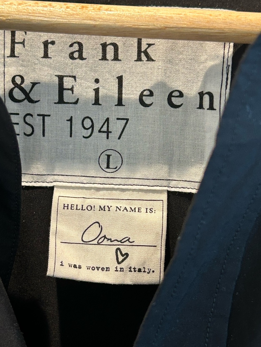 Frank & Eileen Oona Continuous Sleeve Black Superluxe - Picture 8 of 10